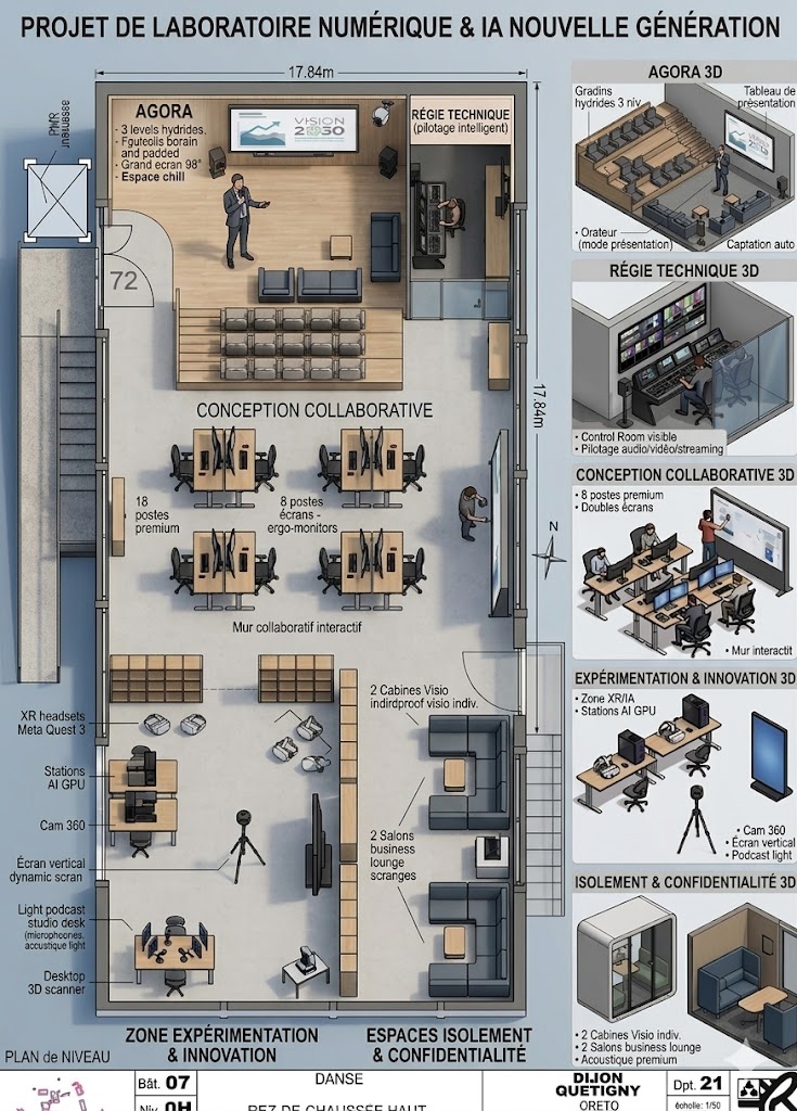 Plan de niveau du projet de laboratoire numérique